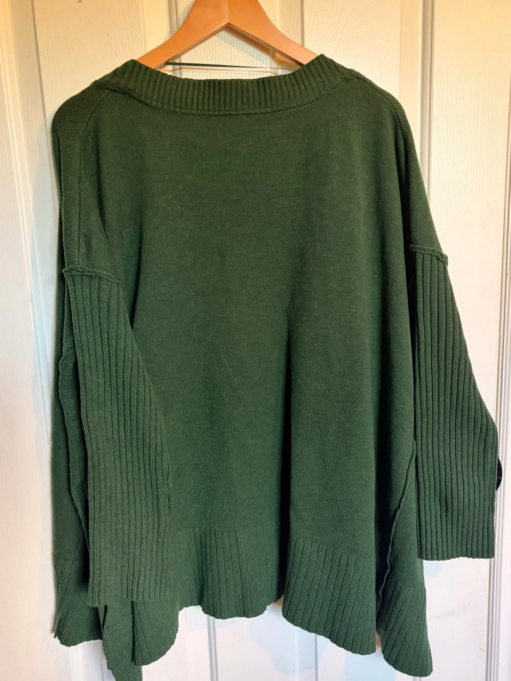 Free People Green Orion V-Neck Sweater - Picture 9 of 10